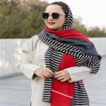 شال موهر راه راه